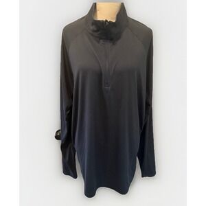 Wolverine‎ 1/4 Zip Long Sleeve Black Pullover Sweatshirt Jacket Size XL Cotton